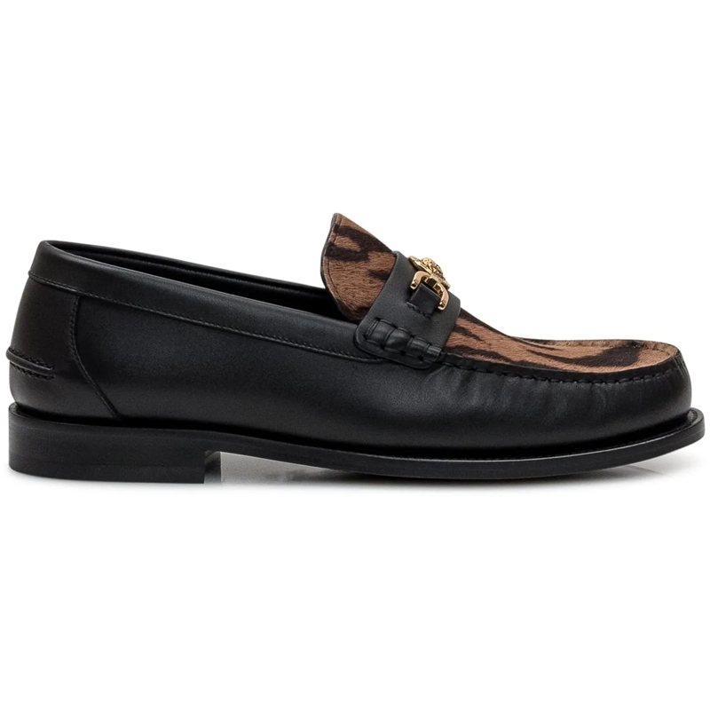 Versace Loafer Mocassini Animalier Versace schwarz
