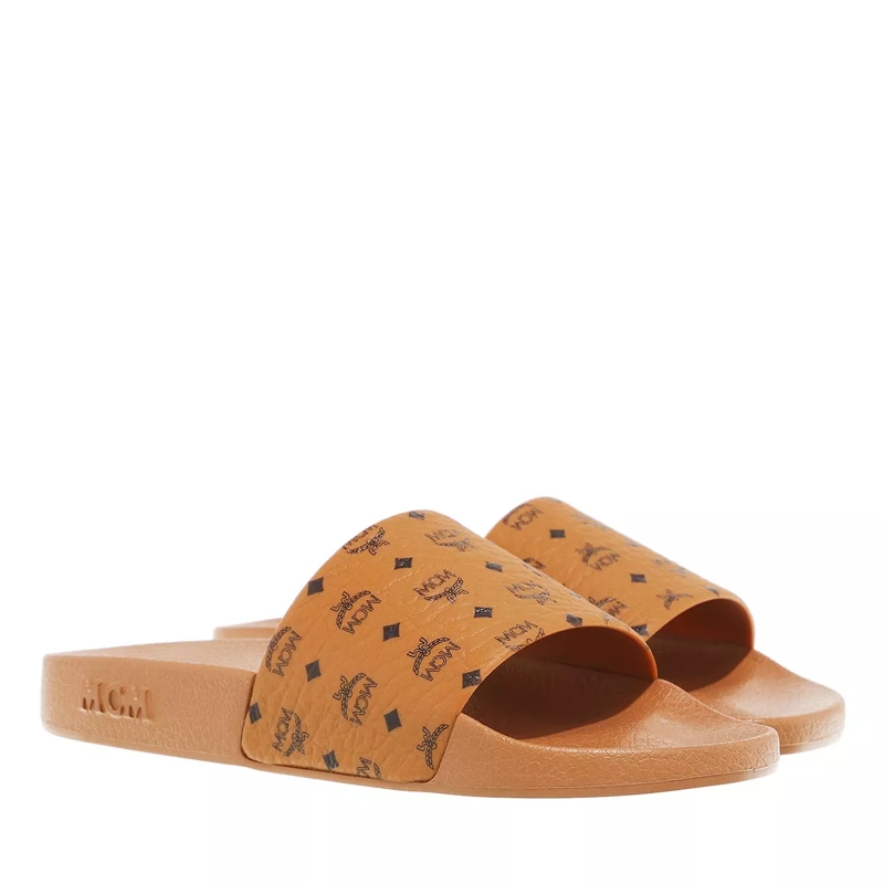 MCM Claquettes Mcm Collection Slide Cognac
