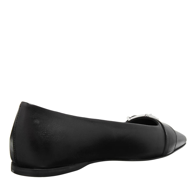 Karl Lagerfeld Ballerinas Konnie Roller Buckle Pump Black Lthr w/Silver(Image 3)