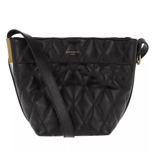 Givenchy Mini GV Bucket Bag Quilted Leather Black Borsa a secchiello