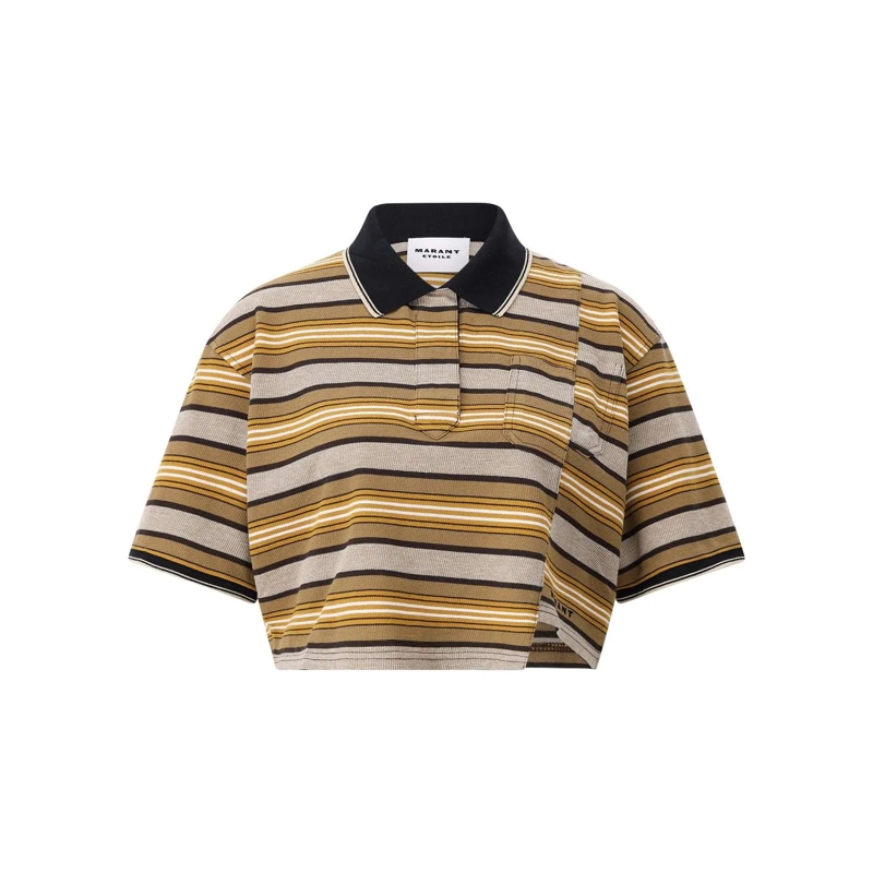 Etoile Isabel Marant Poloshirt Isalyne Polo Shirt Brown(Image 2)