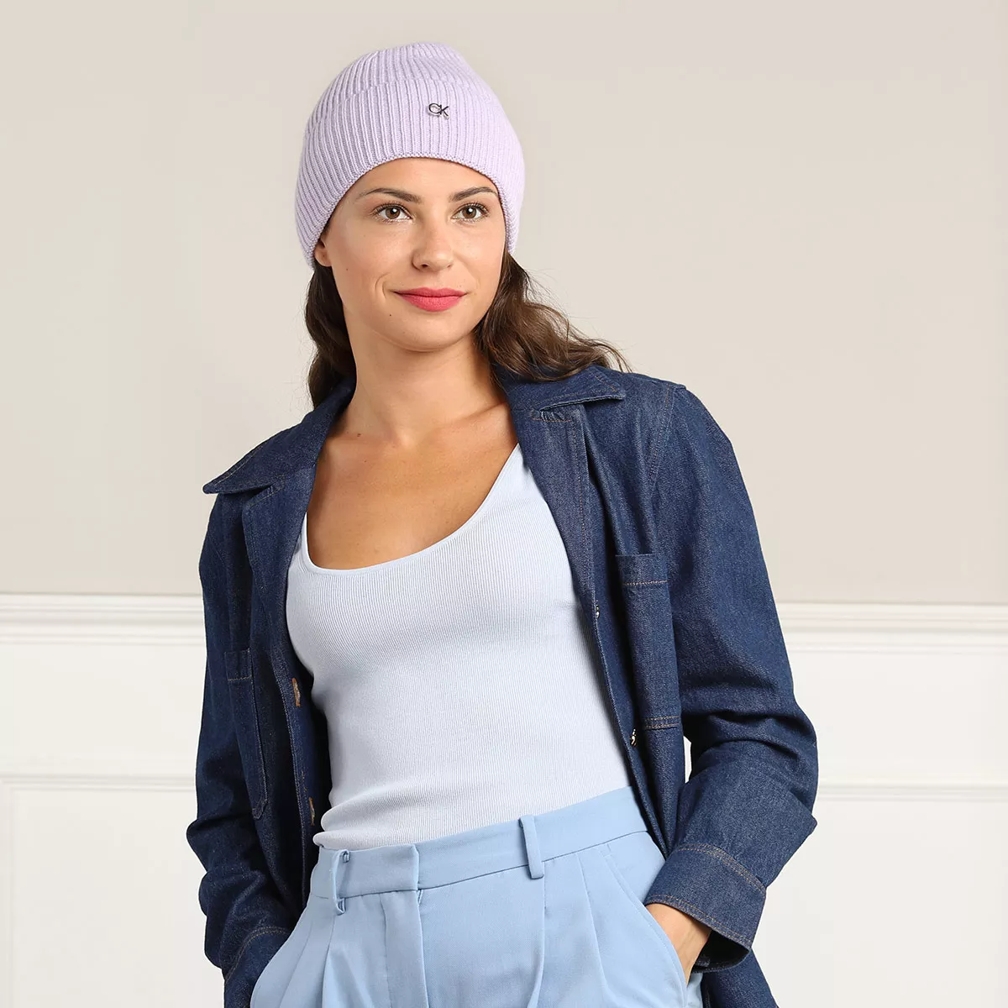 Calvin Klein Re Lock Mix Beanie Iris | Cap | fashionette