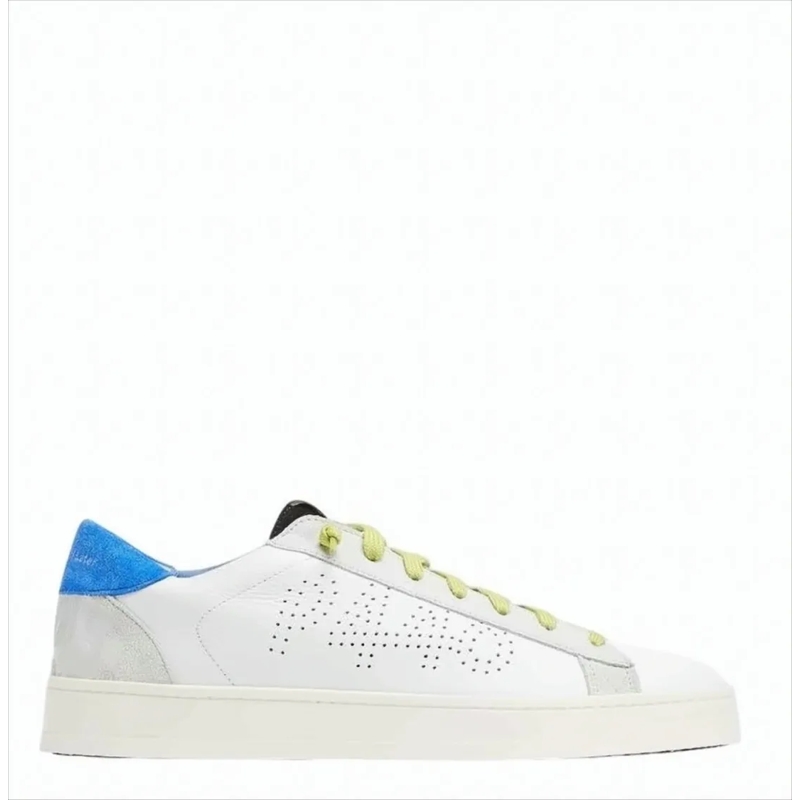 P448 Sneaker basse Low-Top Sneakers With Perforated Logo And Accents White