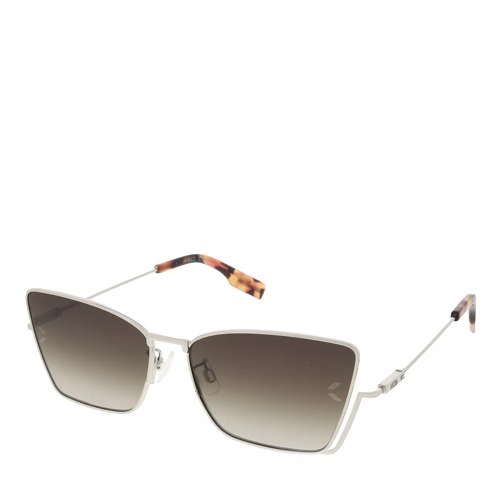 McQ MQ0350S-004 58 Woman Metal Silver-Brown Sunglasses