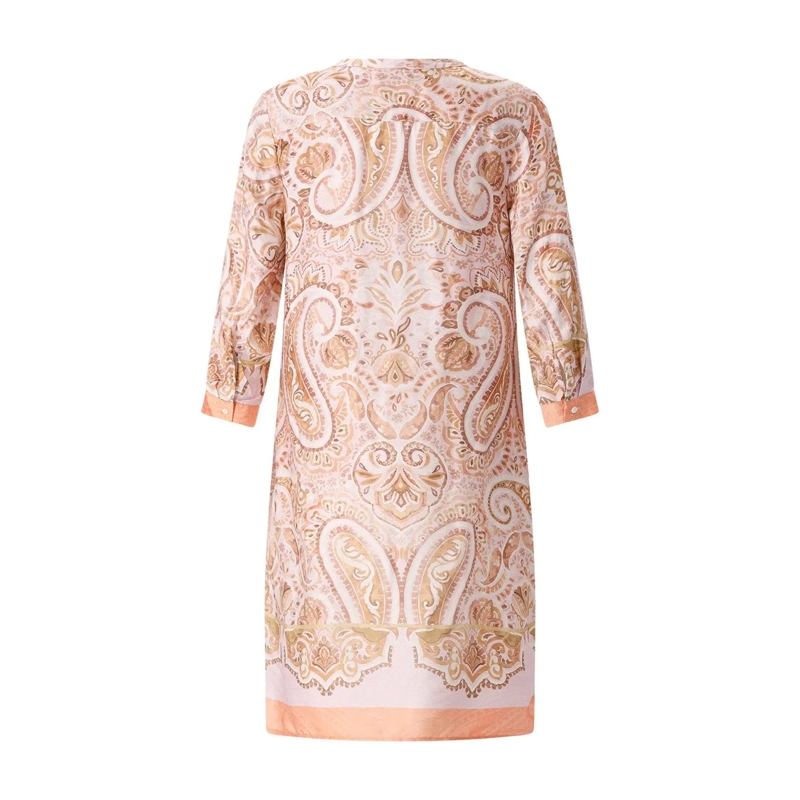 Emily can den Bergh Mini-jurk Minikleid mit Muster orange(Image 2)