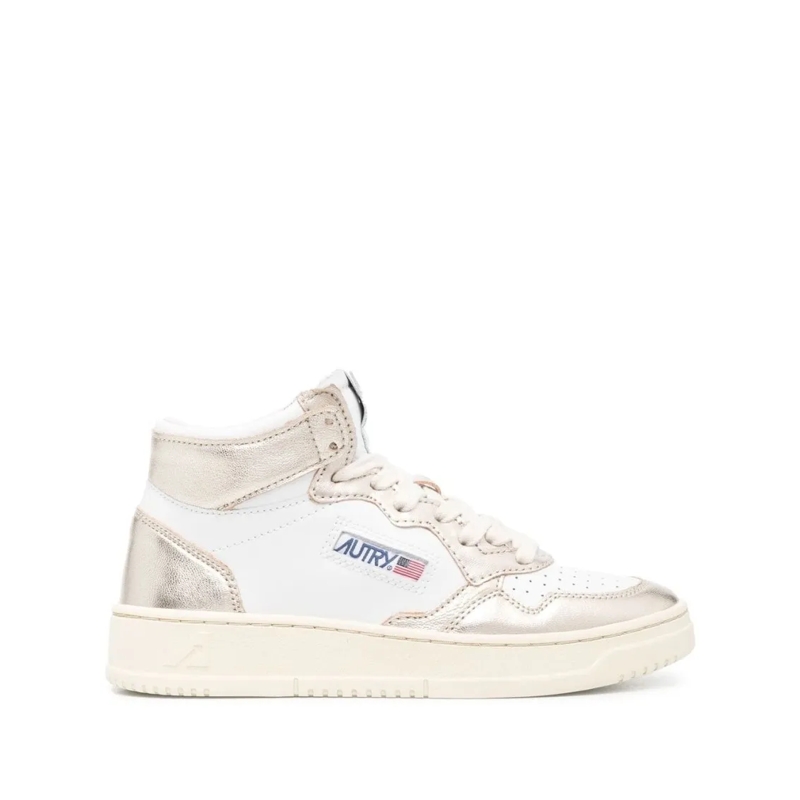 Autry International Lage-top sneaker Panelled White Leather Sneakers White