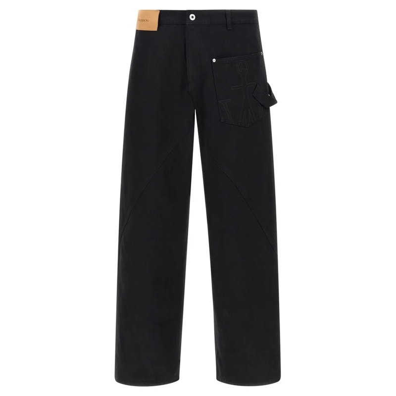 J.W.Anderson Jeans 'Twisted Workwear' Jeans Black