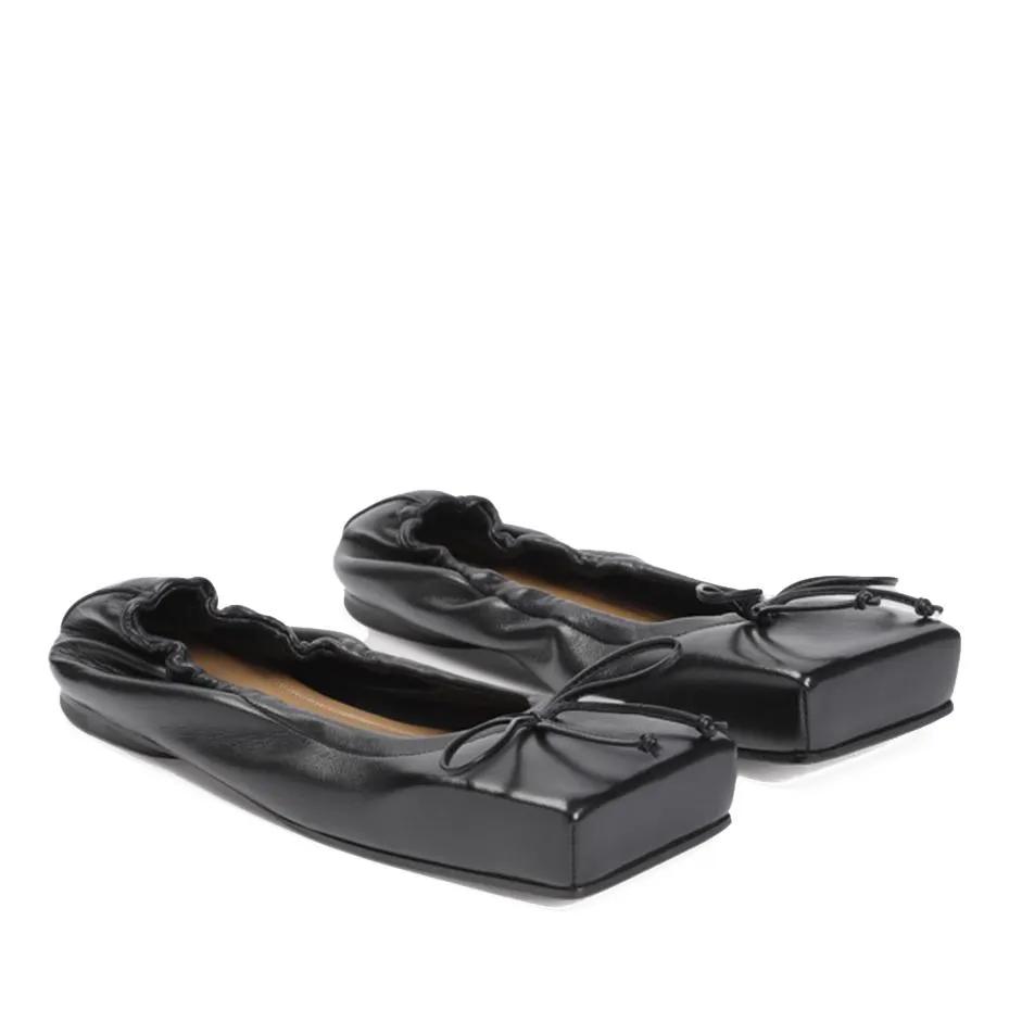 Jacquemus Loafers & Ballerinas - Black Lambskin Les Ballerines Ballet Ballerinas - Gr. 36 (EU) - in Schwarz - für Damen