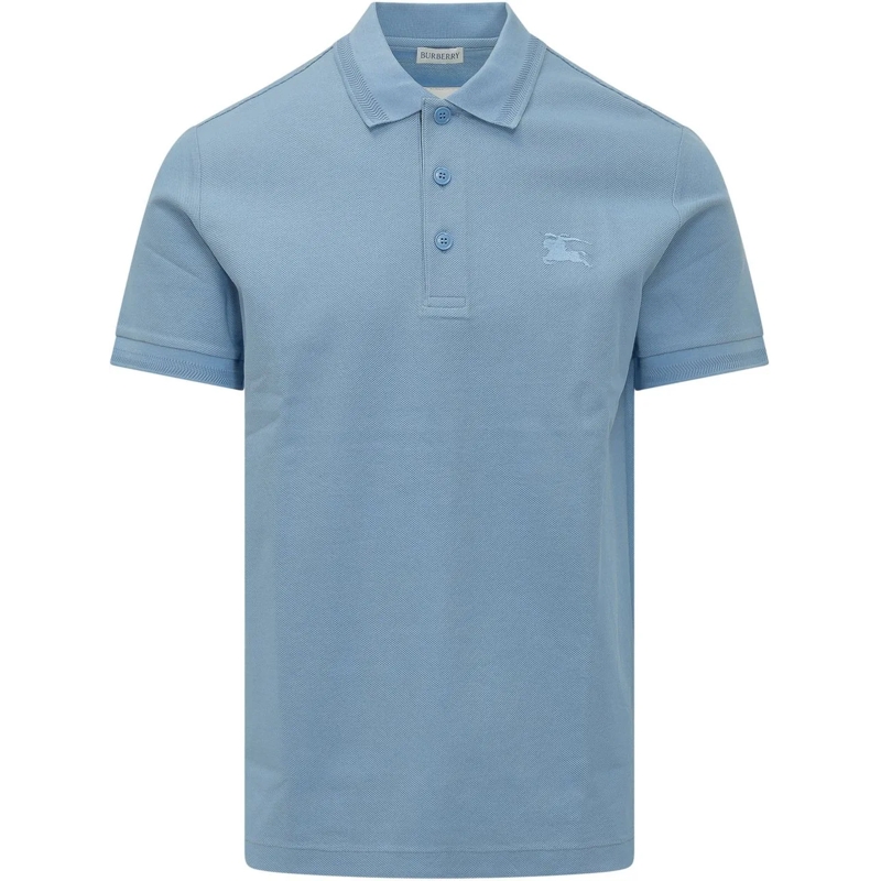 Burberry Polo Polo Eddie EKD a Maniche Corte hellblau