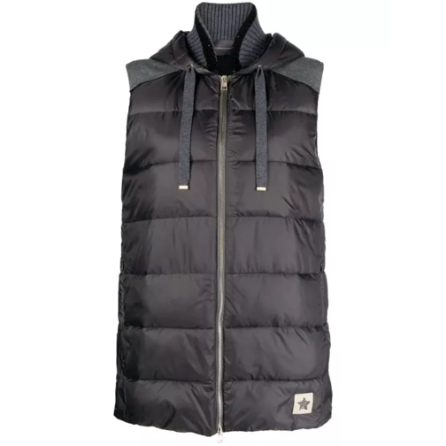 Lorena Antoniazzi Logo-Patch Padded Gilet Grey 