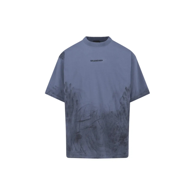 Balenciaga T-shirt "Back" T-Shirt – Blue Blue