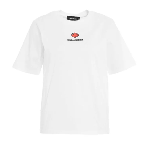 Dsquared2 White T-Shirt With Logo White T-shirts