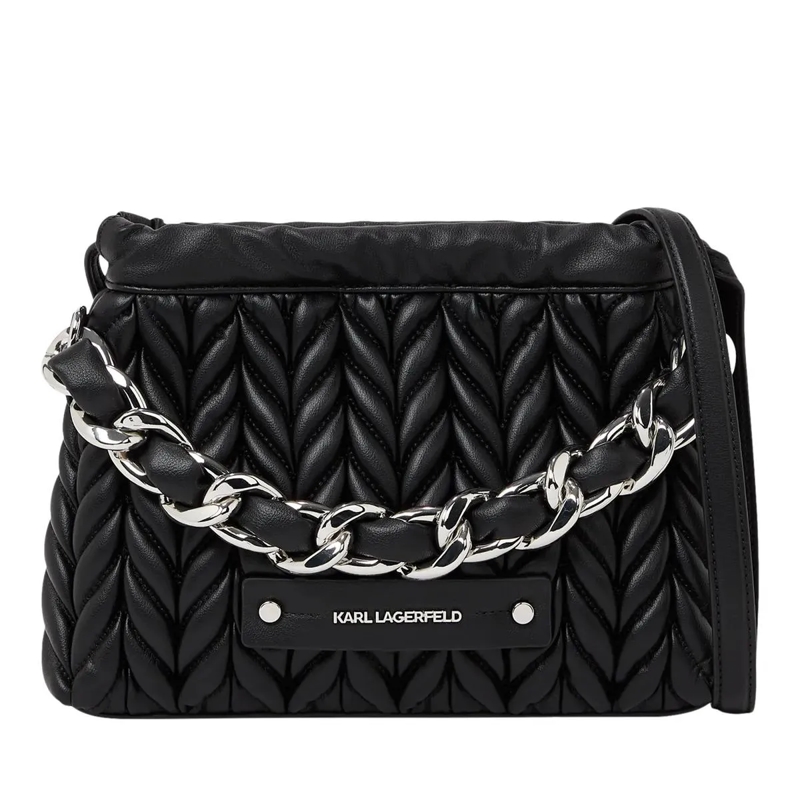 Karl Lagerfeld Crossbody Bag K/WEAVE CHAIN Umhängetasche schwarz