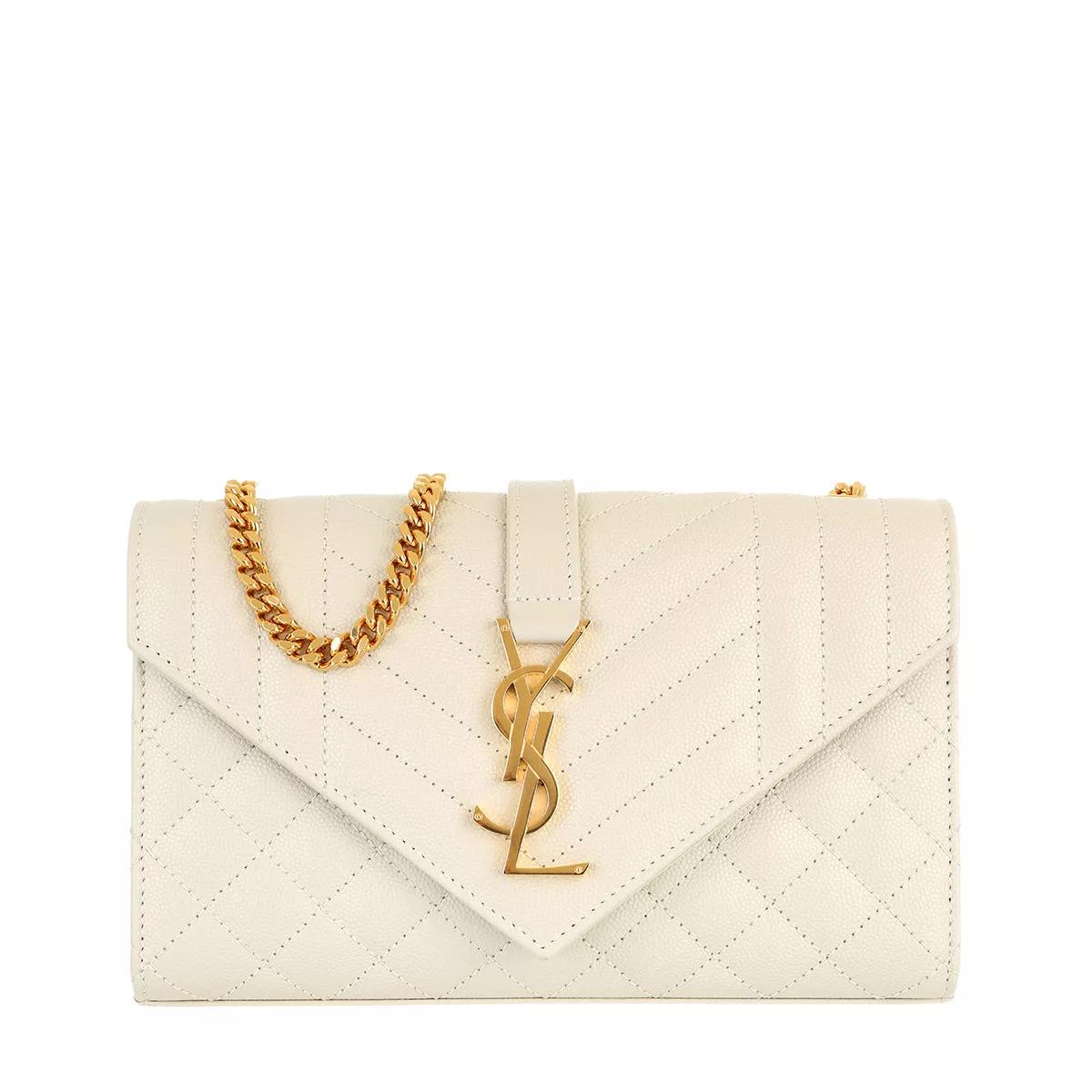 Saint Laurent Crossbody Bags - Small Monogramme Envelope Bag - Gr. unisize - in Creme - für Damen