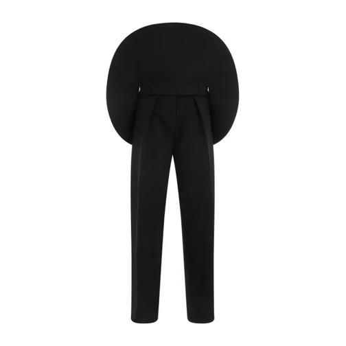 Jacquemus  Le Pantalon Rond Black Polyester Pants Black