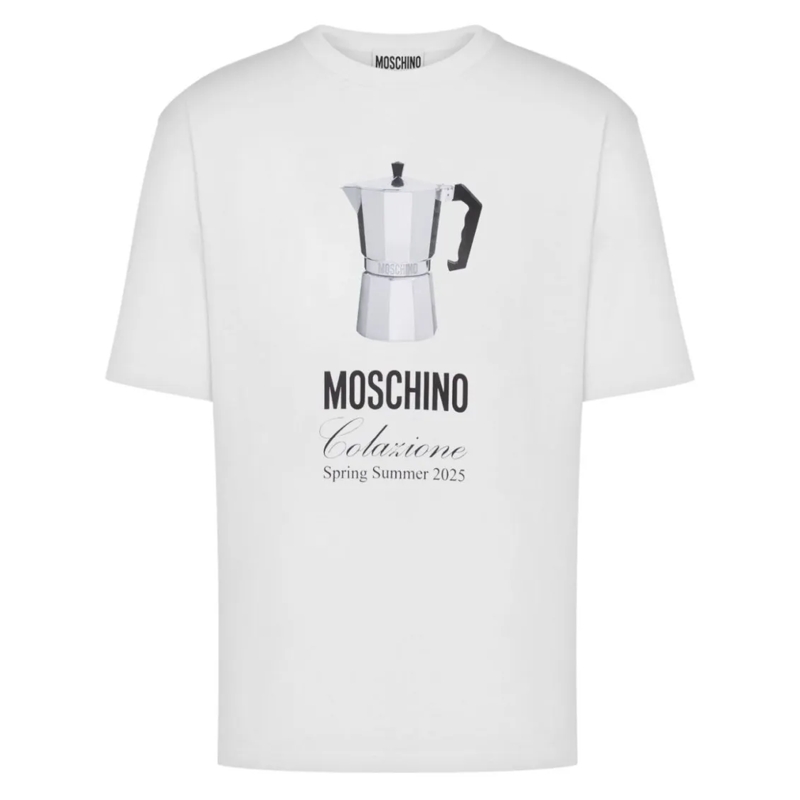 Moschino T-Shirt Relaxed Fit Cotton T-Shirt White