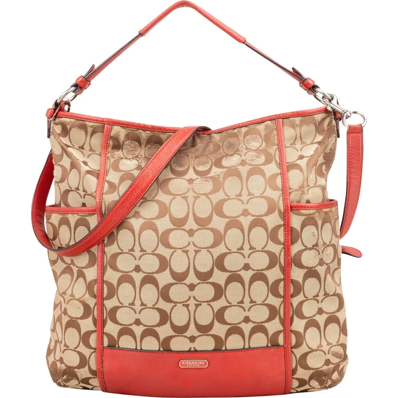 Coach Tote Coach Signature Monogram Handbag braun