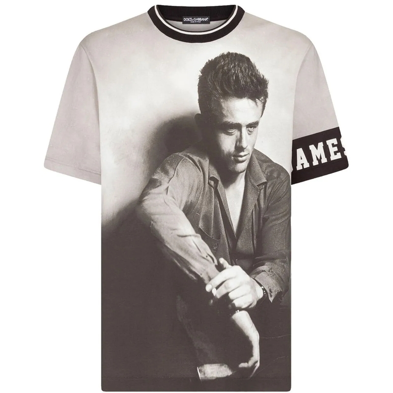 Dolce&Gabbana Legeres Oberteil Dolce & Gabbana James Dean T-Shirt schwarz