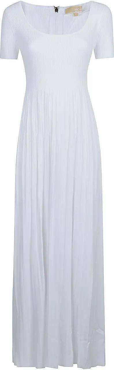 Thumbnail - Michael Kors - Empire Scoop Long Dress White - Größe S - weiß