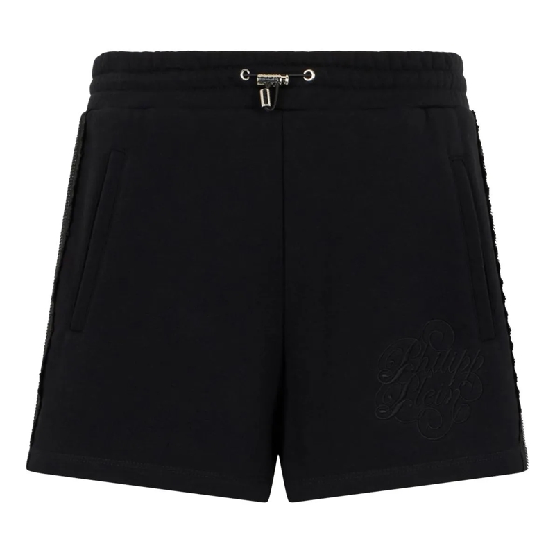 Philipp Plein Shorts Shorts Strass Band schwarz