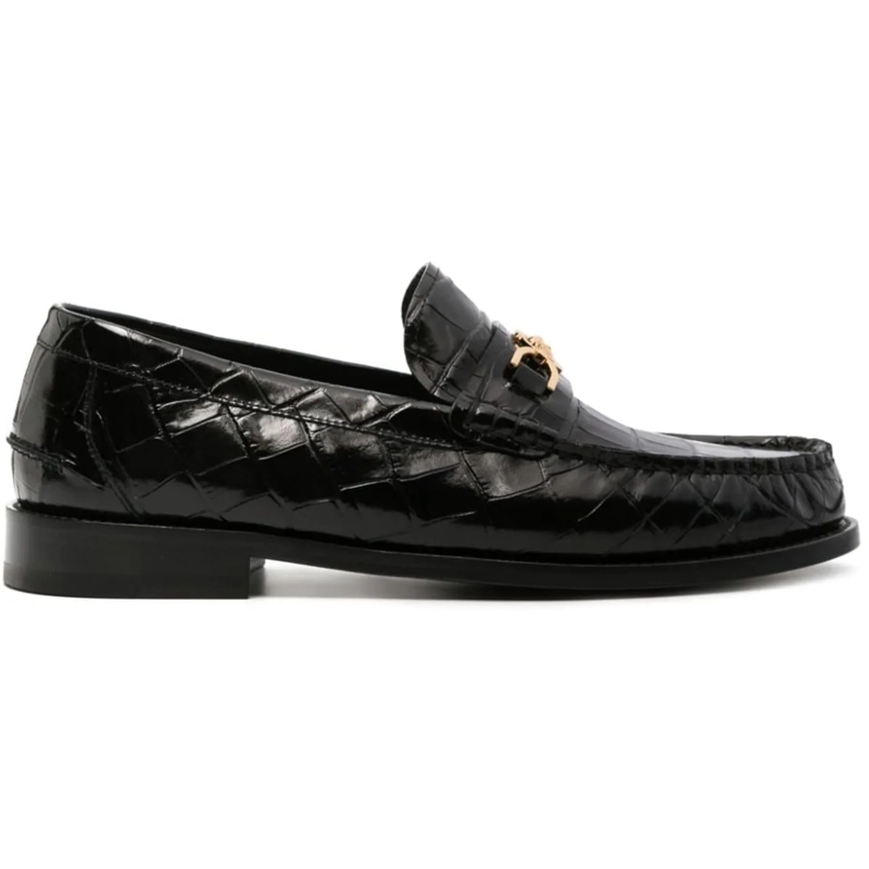 Versace Loafer Flat Shoes Black schwarz