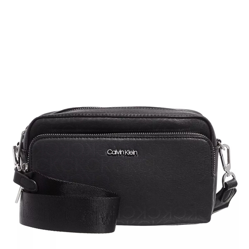 Calvin Klein Ck Must Camera Bag Lg Epi Mono Black Mono Crossbody Bag
