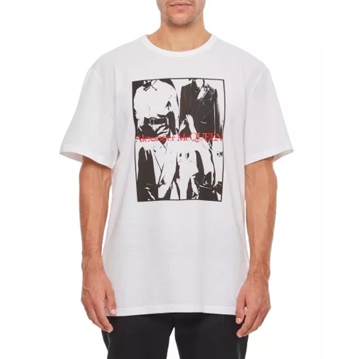 Alexander McQueen Cotton Printed T-Shirt White 