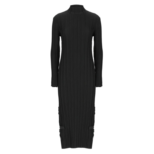 Nu Midi-Kleider Pleated Dress Black