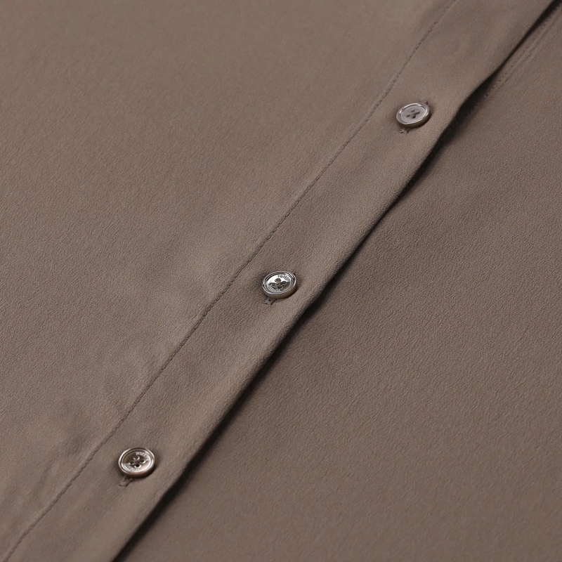 TOTEME Maxikleid Maxikleid aus Seid braun(Image 4)