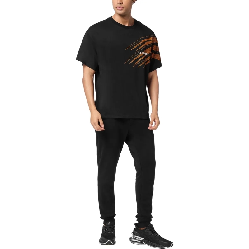 Plein Sport T-Shirt T-Shirt Rundhalsausschnitt Ss Scratch schwarz(Image 4)