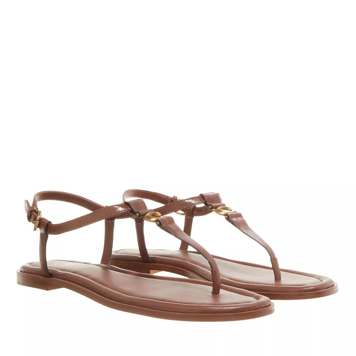 Coach Sandalen & Sandaletten - Jessica Sandal Leather - Gr. 40 (EU) - in Braun - für Damen