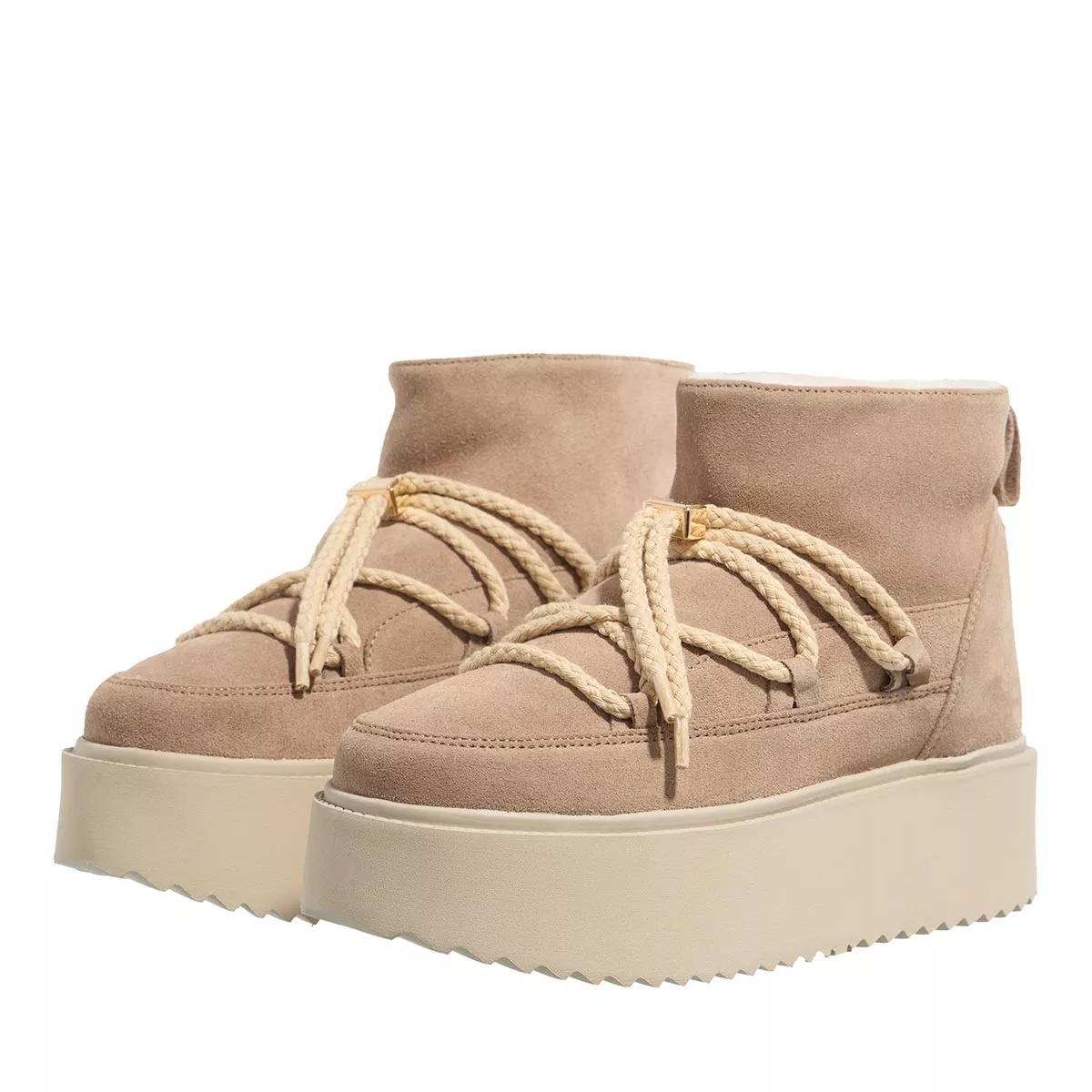 INUIKII Boots & Stiefeletten - Classic Low Platform - Gr. 37 (EU) - in Beige - für Damen