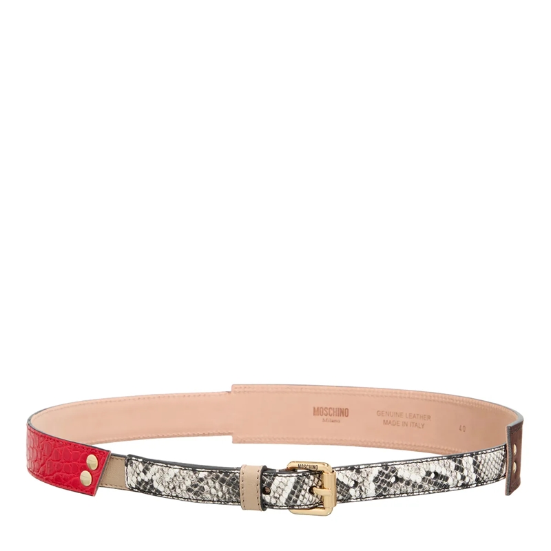 Moschino Leren Riem Belt Fantasia Variante unica(Image 3)