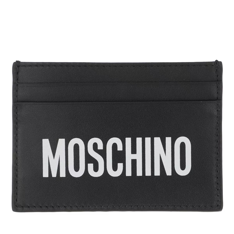 Moschino Kartenhalter Portafoglio Fantasia Nero