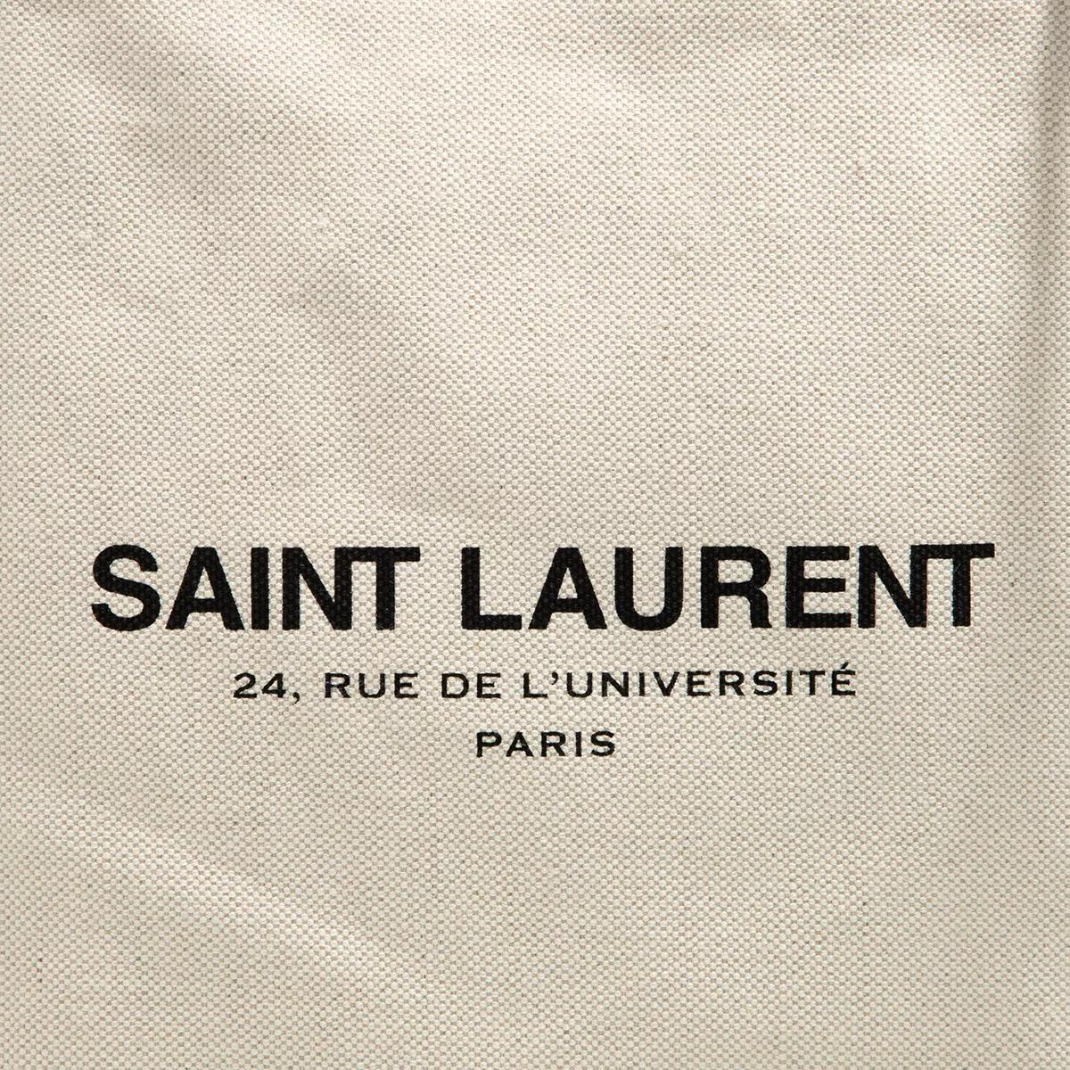 Saint Laurent - Universite canvas crossbody bag Ecru - The Corner