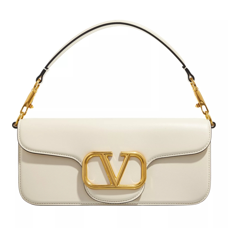 Valentino Garavani Crossbody Bag Valentino Garavani Locò Shoulder Bag Light Ivory
