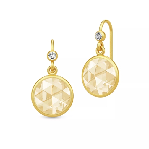Julie Sandlau Cocktail Earrings Gold/Lemon Oorhanger