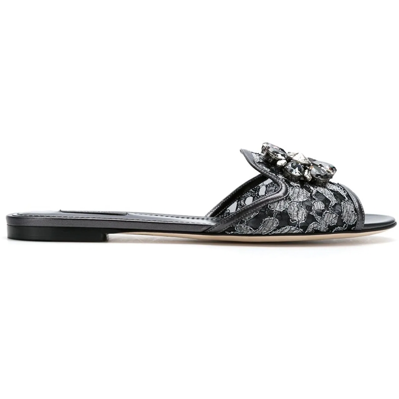 Dolce&Gabbana Sandalen Sandals Silver silber