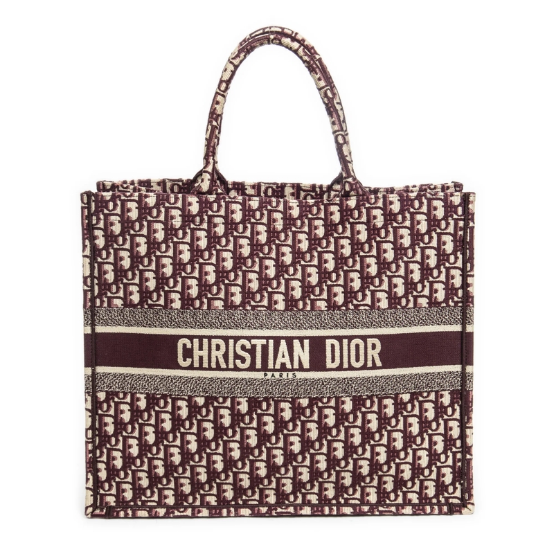 Christian Dior Crossbody Bag Book Tote burgund