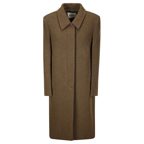 Low Classic Übergangsmäntel Hidden Closure Wool Coat Brown