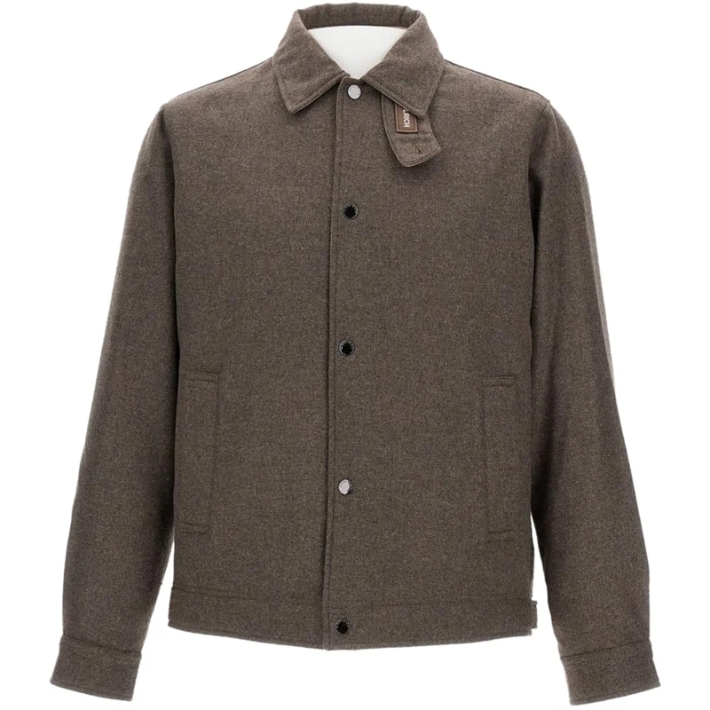Woolrich Daunenjacke Heren Wool Keating Shirt Jack Grijs grau