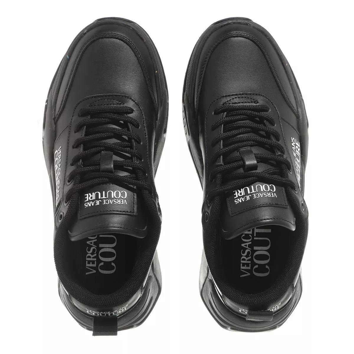 Black 2024 versace sneakers