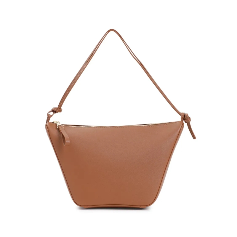 Loewe Sac à bandoulière Trapezoidal Shoulder Bag In Calf Leather Brown