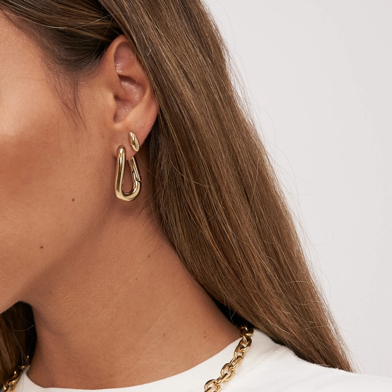 Copenhagen Ohrstecker Edelstahl Organics gold(Image 2)