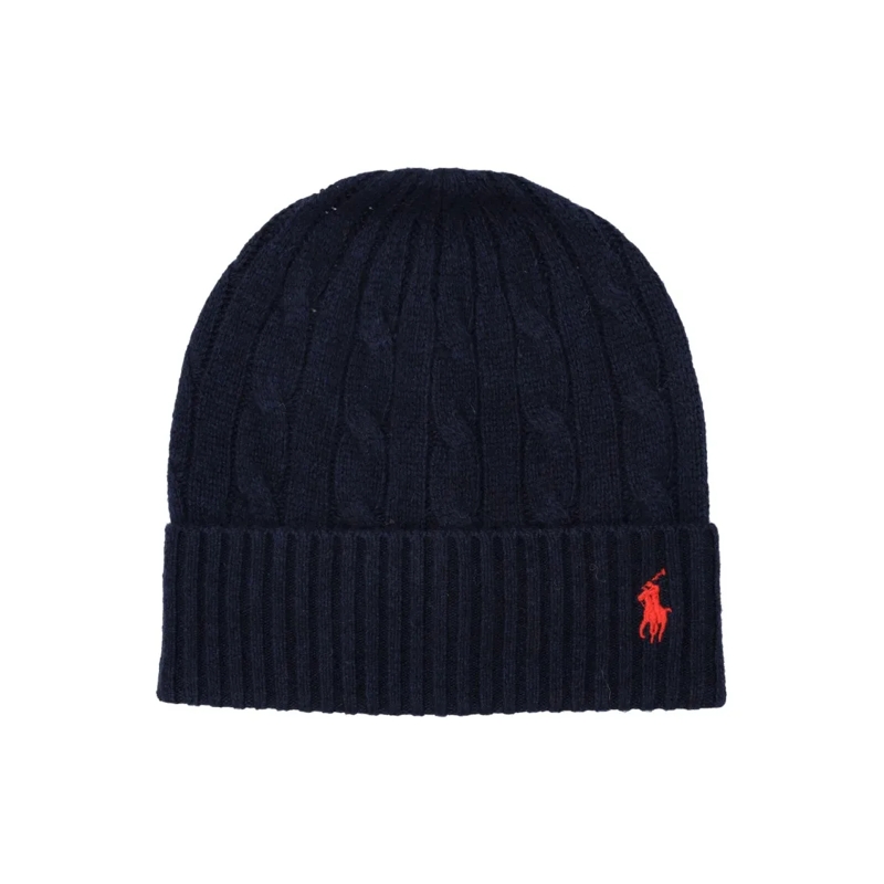 Polo Ralph Lauren Hoed Polo  Cable Wool-Cashmere Beanie Black