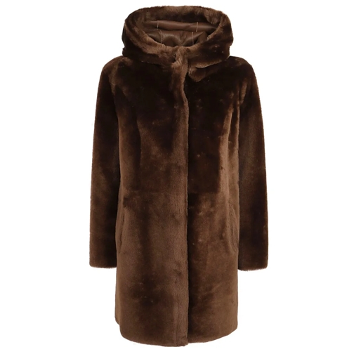 Arma Shearling Jacke Sama Merino Nappa Brown