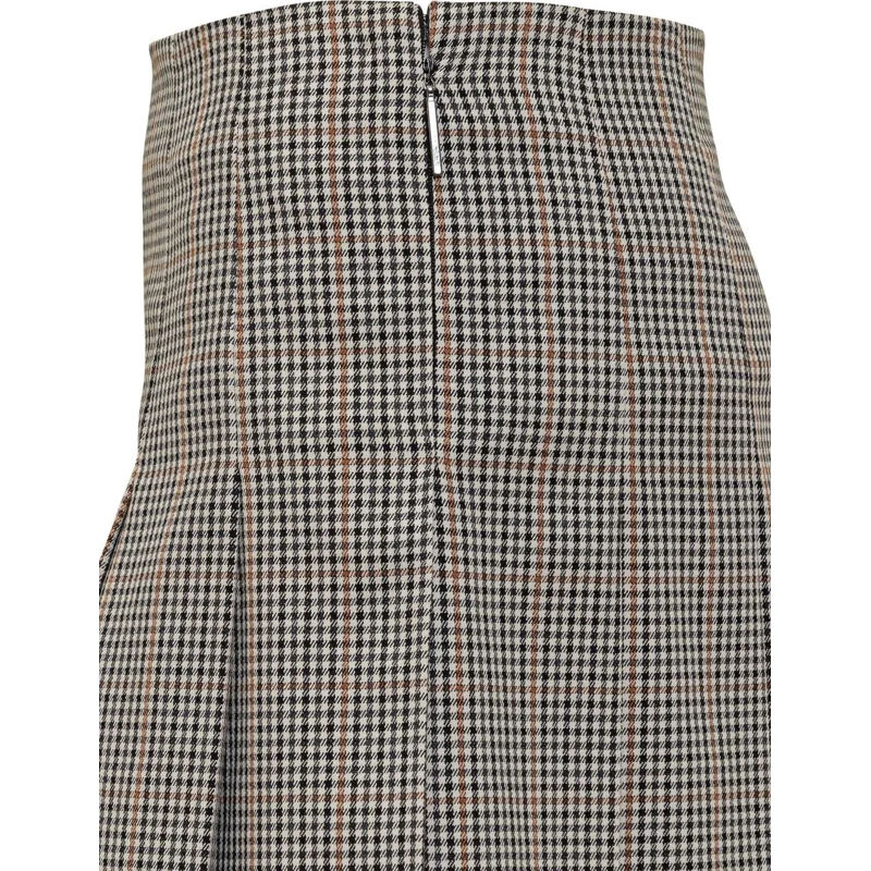 MSGM Minirock Gonna Plisse a Quadri MSGM taupe(Image 4)