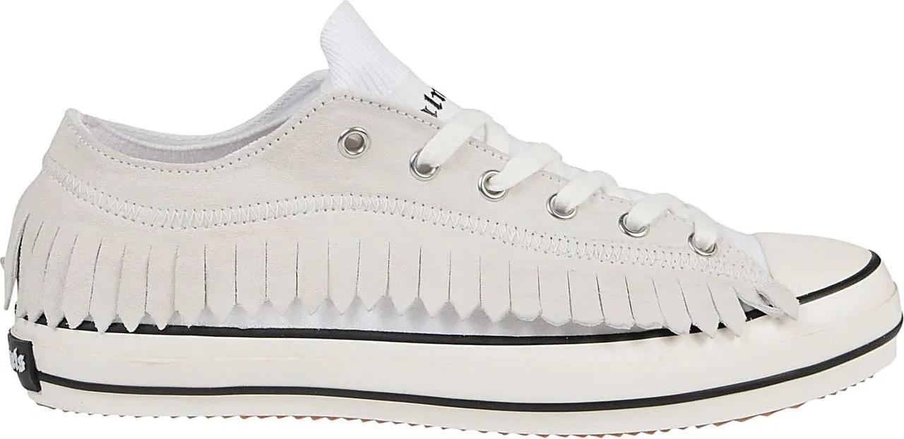 Palm Angels Low-Top Sneaker - Sneakers Fringe Basket Low Vulcanized White - Gr. 41 (EU) - in Weiß - für Herren