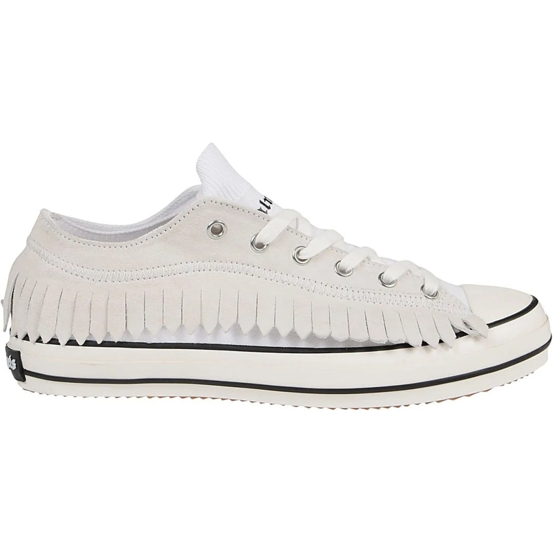 Palm Angels Low-Top-Sneaker Sneakers Fringe Basket Low Vulcanized White weiß