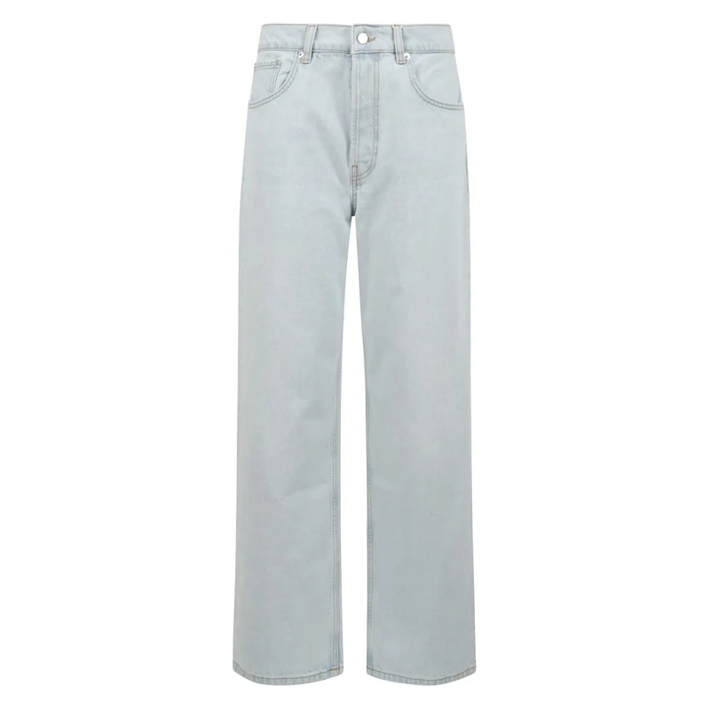 Anine Bing Jeans Non-Stretch Denim Jeans With Ultra-Faded Wash White